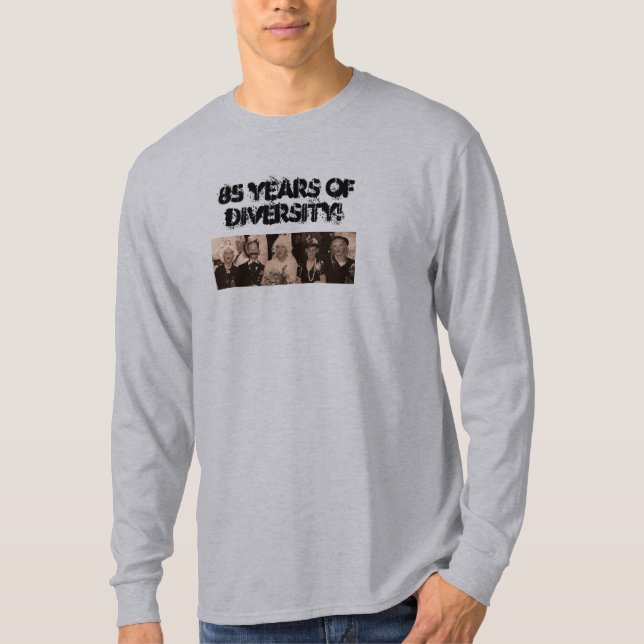 85 Jahre Diversity T-Shirt (Vorderseite)