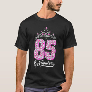 85 und fabelhafte 85. Geburtstag Diamantkrone Frau T-Shirt