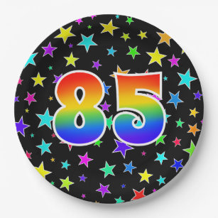 85. Veranstaltung: Bold, Fun, Colorful Rainbow 85 Pappteller