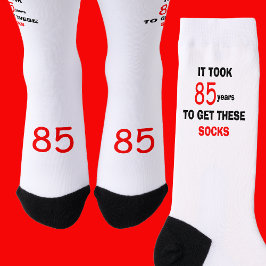 85th Birthday Socks Men Funny Socken