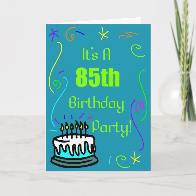 85th Geburtstags-Party Einladung (Vorderseite)