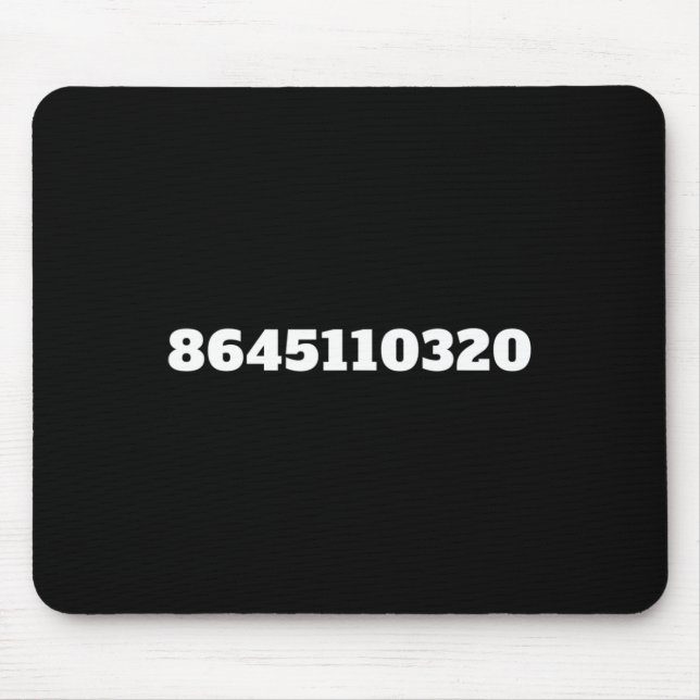 8645110320 Entferne Trump November  Mousepad (Vorne)