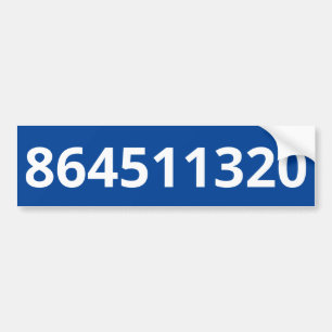 864511320 Blauer Autoaufkleber