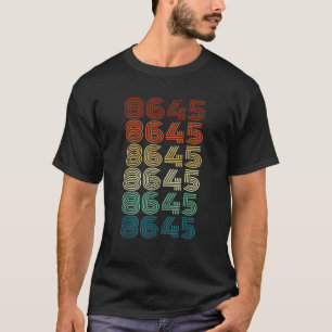 8645 Anti Trump 86 45 Retro Vintag 80er Stil T sh T-Shirt