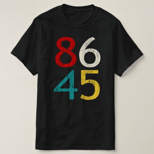 8645 ANTITRUMP VINTAG T-Shirt (Design vorne)