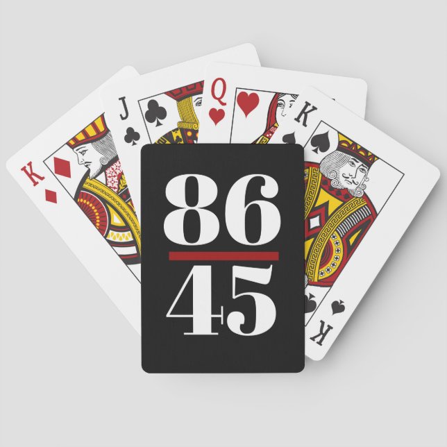 8645 gegen Trump Spielkarten (Rückseite)