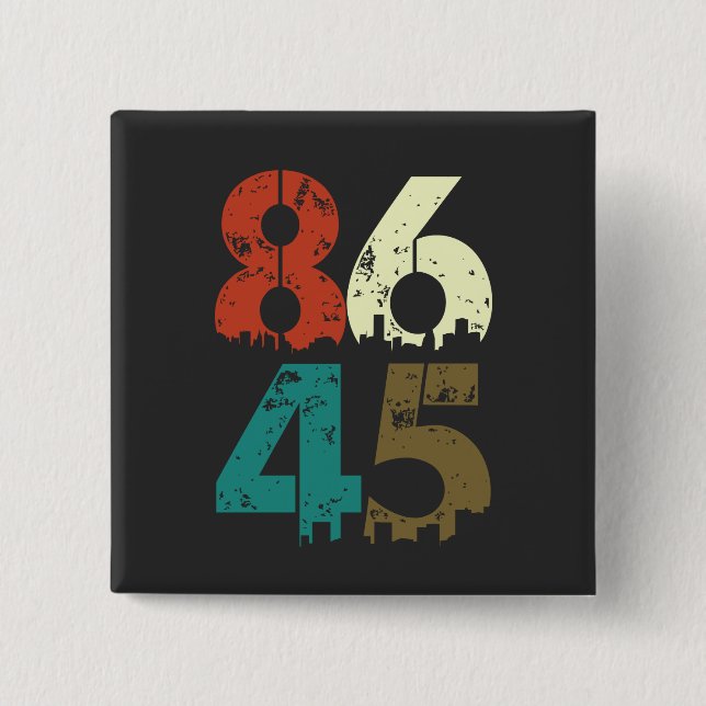 8645 Politischer Anti Trump Button (Vorderseite)