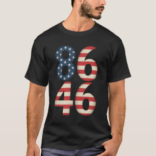 8646 American Flag Anti Joe Biden T-Shirt