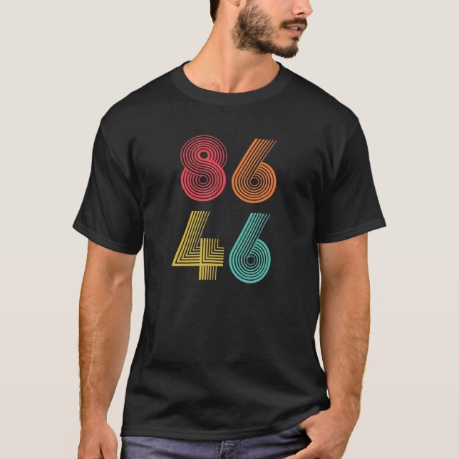 8646 Wahl gegen den Präsidenten 2024 Amerika Vinta T-Shirt (Vorderseite)