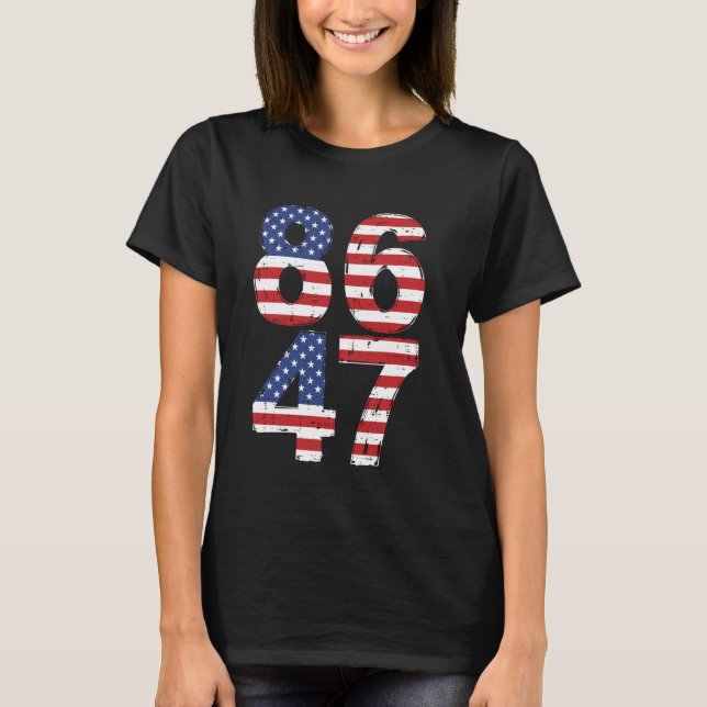 8647 86 47 Flag Männer Frauen T-Shirt (Vorderseite)
