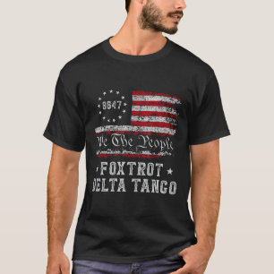 8647 Anti Trump Foxtrots Deltas Tangos Impeach 47 T-Shirt