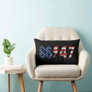 8647 Anti Trump Retro Vintag 80er Rock Style Lendenkissen
