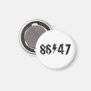 8647 Anti Trump Retro Vintag 80er Rock Style Magnet