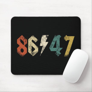 8647 Anti Trump Retro Vintag 80er Rock Style Mousepad