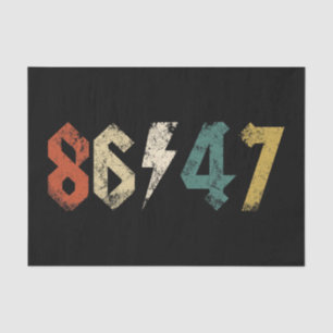8647 Anti Trump Retro Vintag 80er Rock Style Seidenpapier