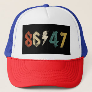 8647 Anti Trump Retro Vintag 80er Rock Style Truckerkappe
