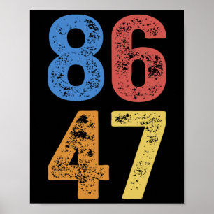 8647 Anti Trump Subtile Widerstands Protest  Poster