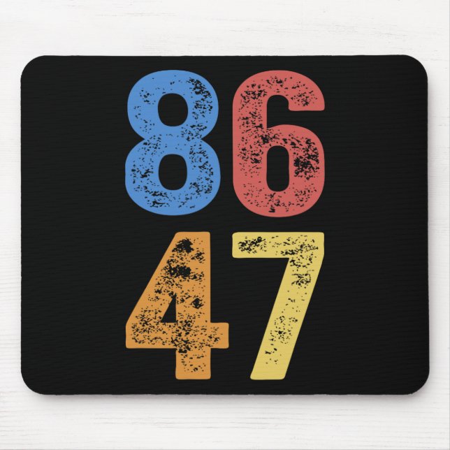 8647 Anti-Trump subtiler Widerstand Protest  Mousepad (Vorne)