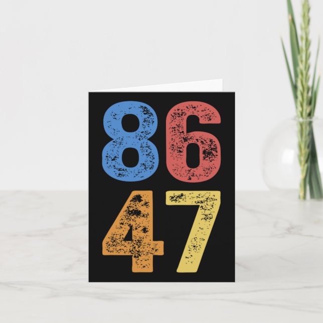 8647 Anti-Trump-Subtle-Resist-Protest Karte (Vorderseite)