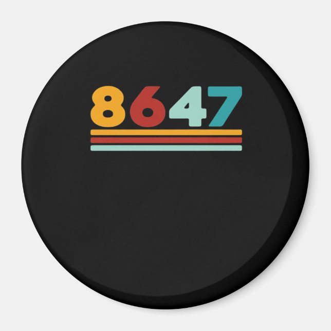 8647 - Antifaschismus Design Klassischer Kreativer Magnet (Vorne)