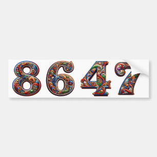8647 ANTITRUMP PRO DEMOKRATIE AUTOAUFKLEBER