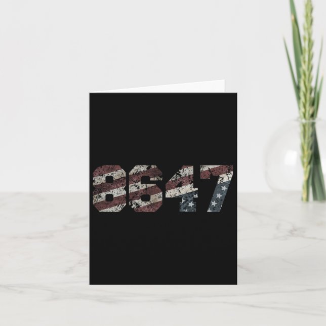 8647 Flag-Stil Karte (Vorderseite)