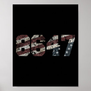 8647 Flag-Stil Poster