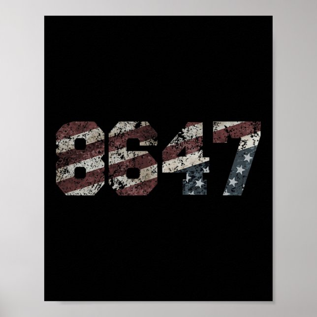 8647 Flag-Stil Poster (Vorne)