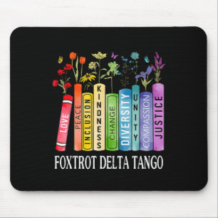 8647 Foxtrots Tangos Deltas Book Blume Resist Boo Mousepad