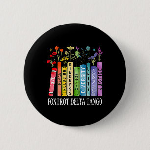 8647 Foxtrots Tangos Deltas Buch Flower Resist Boo Button