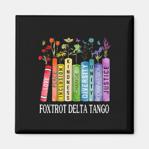 8647 Foxtrotts Tangos Deltas Buch Blume Widerstehe Magnet