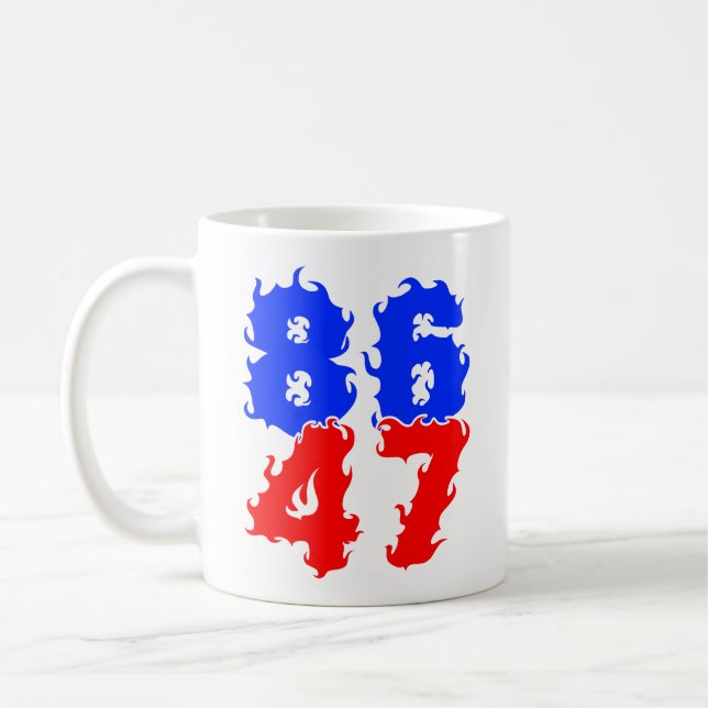 8647 Impeach Trump 47 Kaffeetasse (Links)