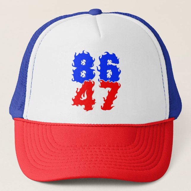 8647 Impeach Trump 47 Truckerkappe (Vorderseite)