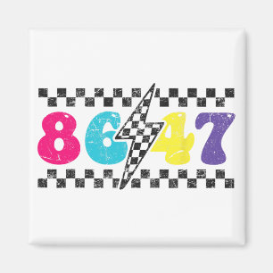 8647 Impeach Trump, dezent kariert Anti-tr Magnet