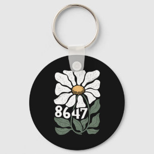 8647 Resist Subtile Gänseblümchen Floral Foxtrot D Schlüsselanhänger
