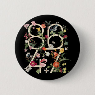 8647 Resist Subtle Floral Foxtrot Delta Tango Prot Button