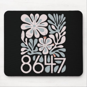 8647 Resist Subtle Floral Foxtrot Delta Tango Prot Mousepad