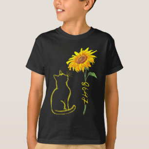 8647 Subtile Anti-Trump 86 47 Katze Sonnenblume Fl T-Shirt