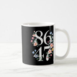 8647 Subtile Anti-Trump-Blume Floral Boho Vintage Kaffeetasse