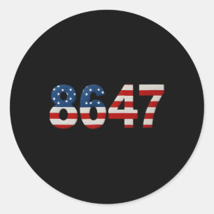 8647 Subtile Trump widerstehen  Runder Aufkleber