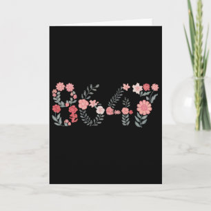 8647 Subtiler Anti-Trump-86-47-Blumen-Boho-Stil Karte