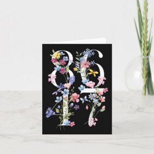 8647 Subtle Anti Trump 86 47 Floral Boho Style 1 Karte