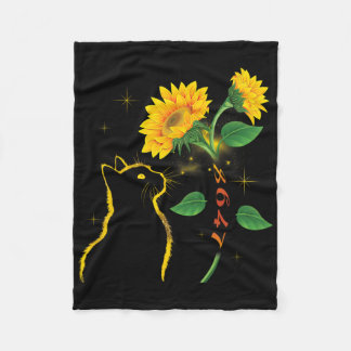 8647 Subtle Anti Trump 86 47 Sunflower Cat Lovers  Fleecedecke