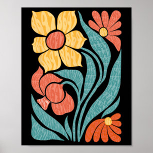 8647 Subtle Anti Trump Floral Boho Poster