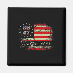 8647 Trump 86 47 US-Flagge Wir sind das Volk Impea Magnet