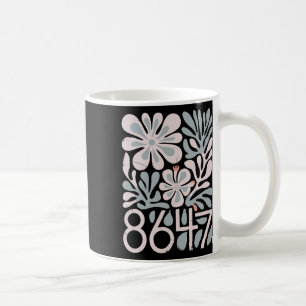 8647 Widerstehen Sie subtiler floraler Foxtrot Del Kaffeetasse