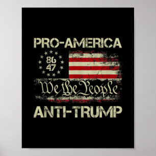 8647 Wir Das Volk Pro-Amerika Anti-Trump Tank Top Poster
