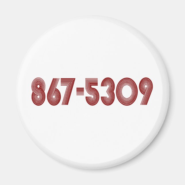867-5309 MAGNET (Vorne)