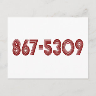 867-5309 POSTKARTE