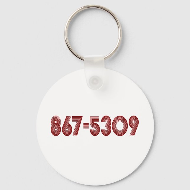 867-5309 SCHLÜSSELANHÄNGER (Vorderseite)